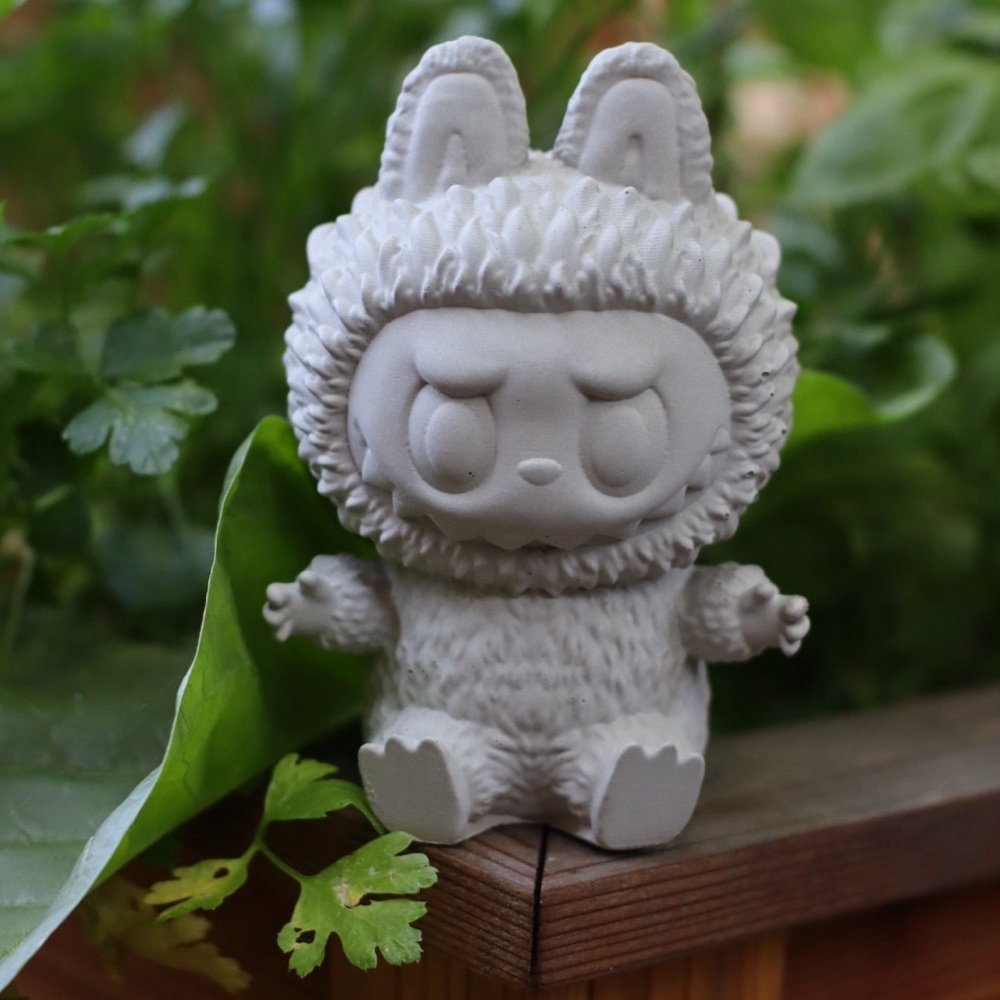 Handmade Cement Labubu